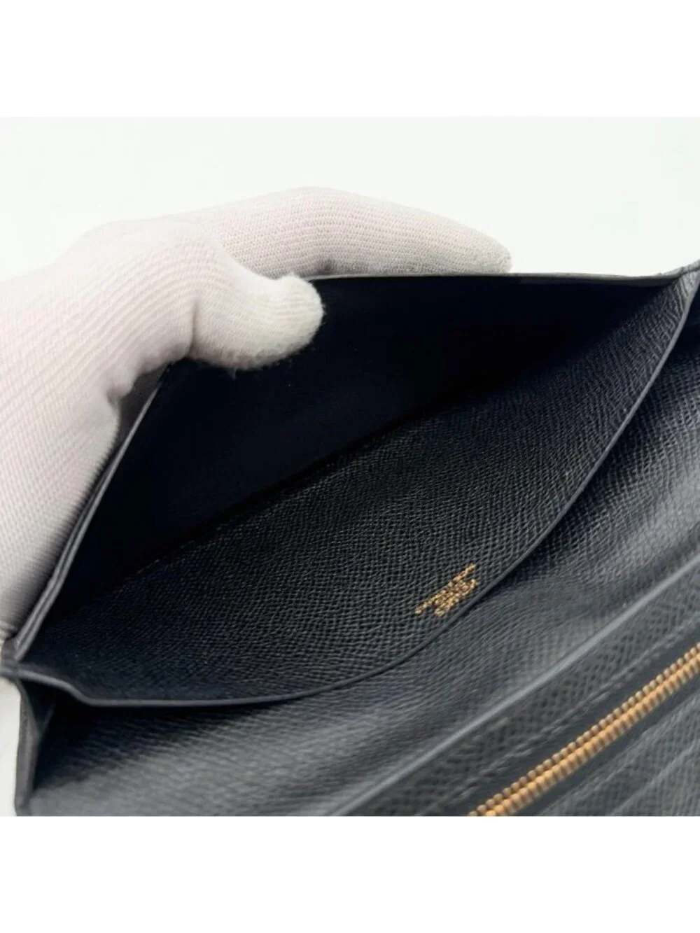 Hermes Bearn Souffle Veau Epsom Black Bifold Wallet